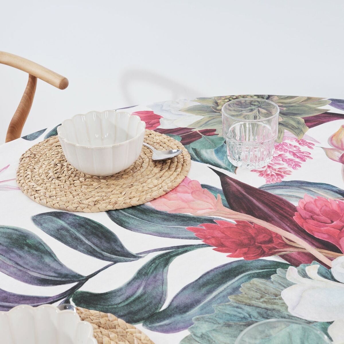 Nappe antitache Belum 0318-105 Multicouleur Ø 140 cm Fleurs